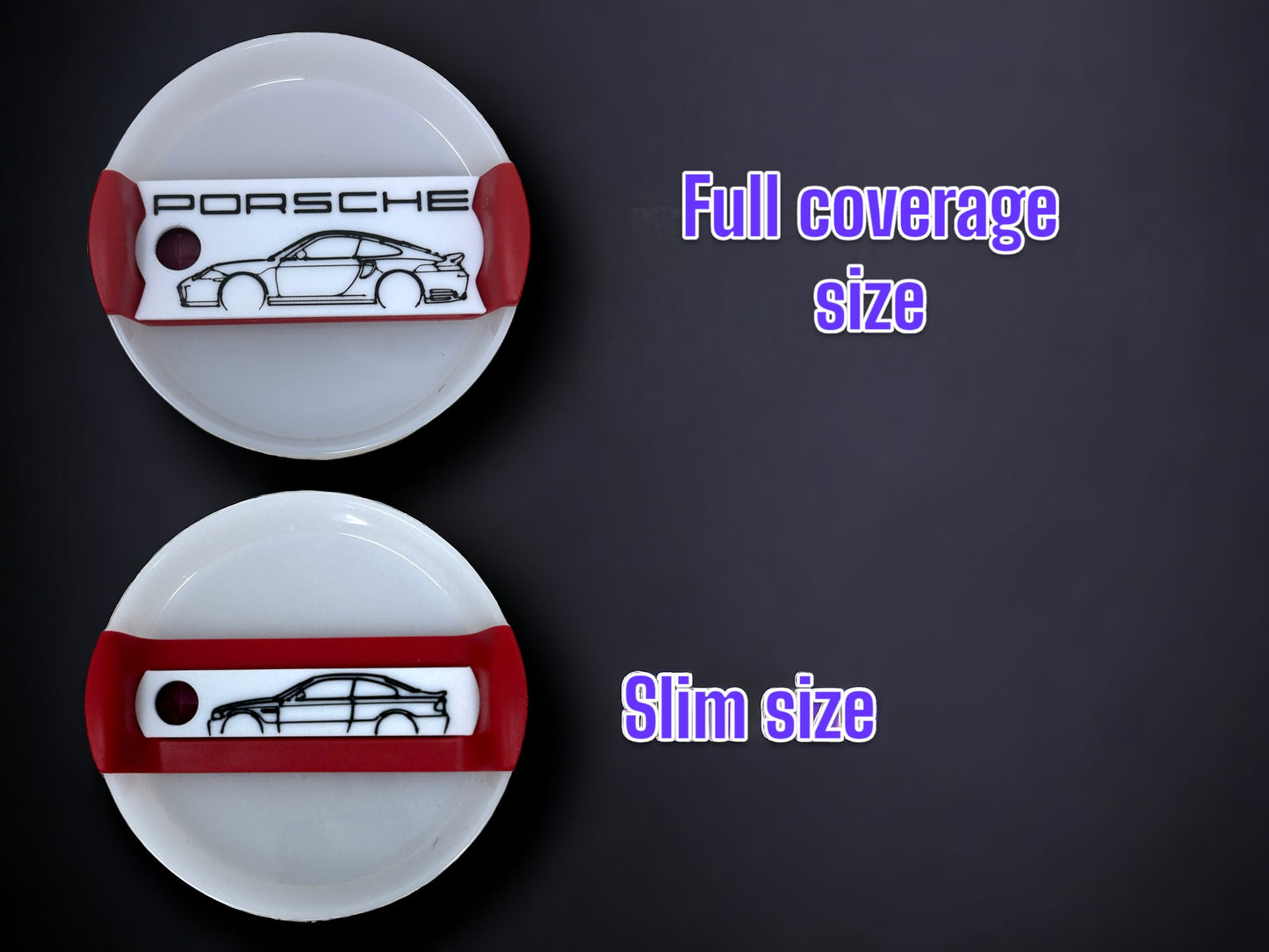 Custom Name Tag Lid Topper - Clear Acrylic