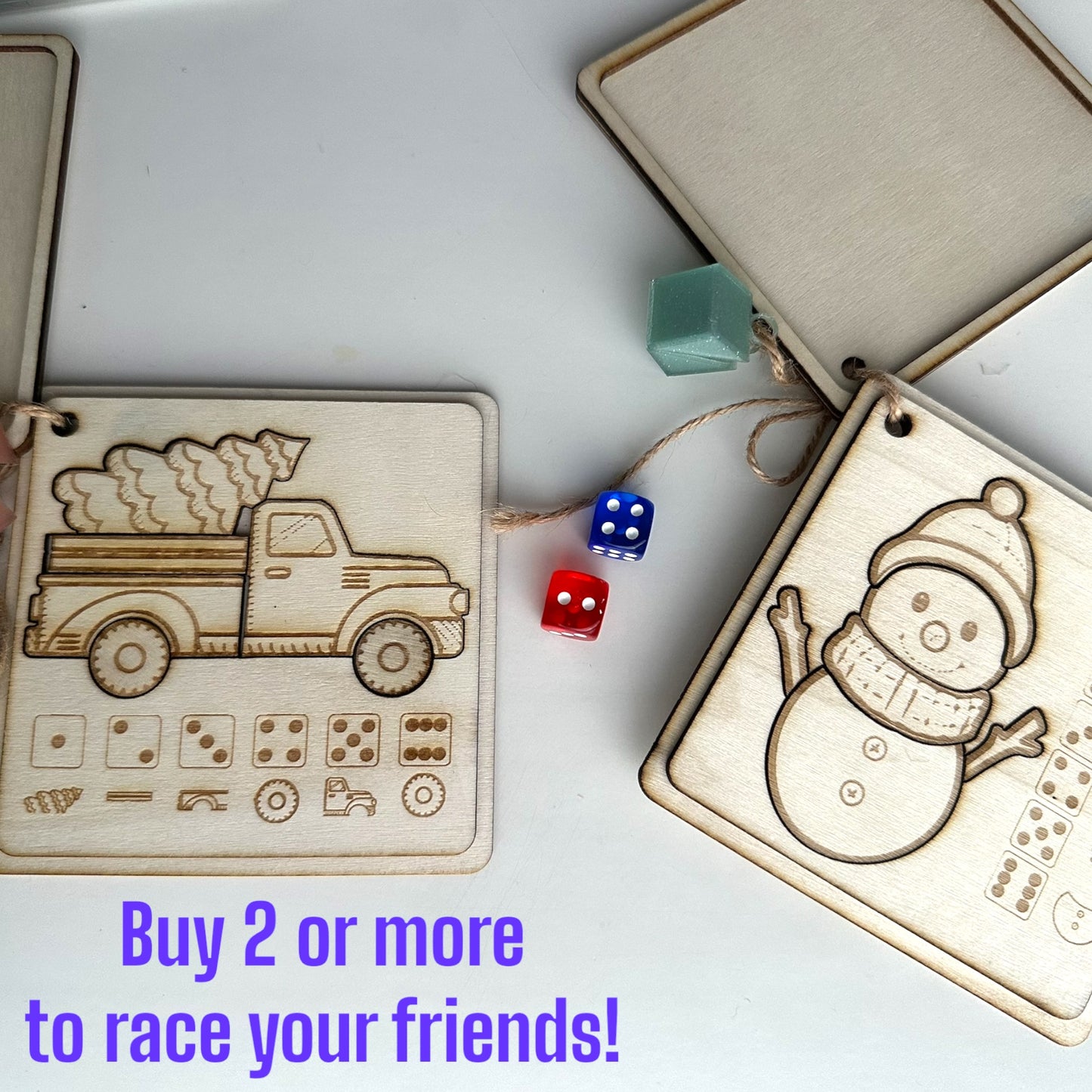 Digital Download Travel Dice Game: Roll-a-Penguin