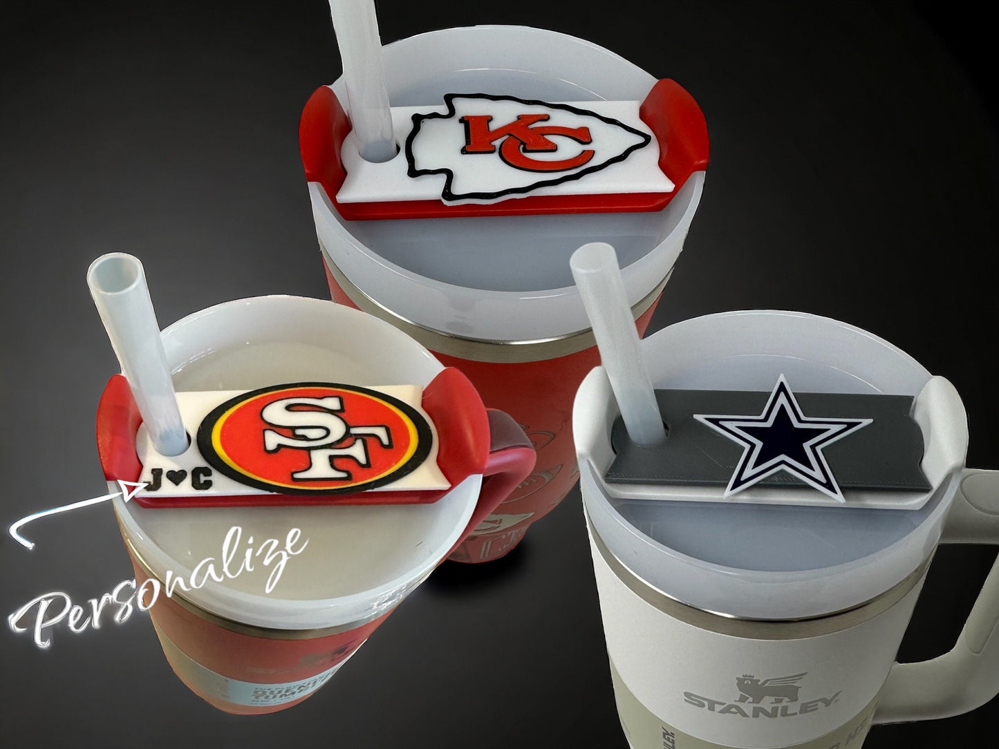 Custom Sports Name Tag Lid Topper - NFL