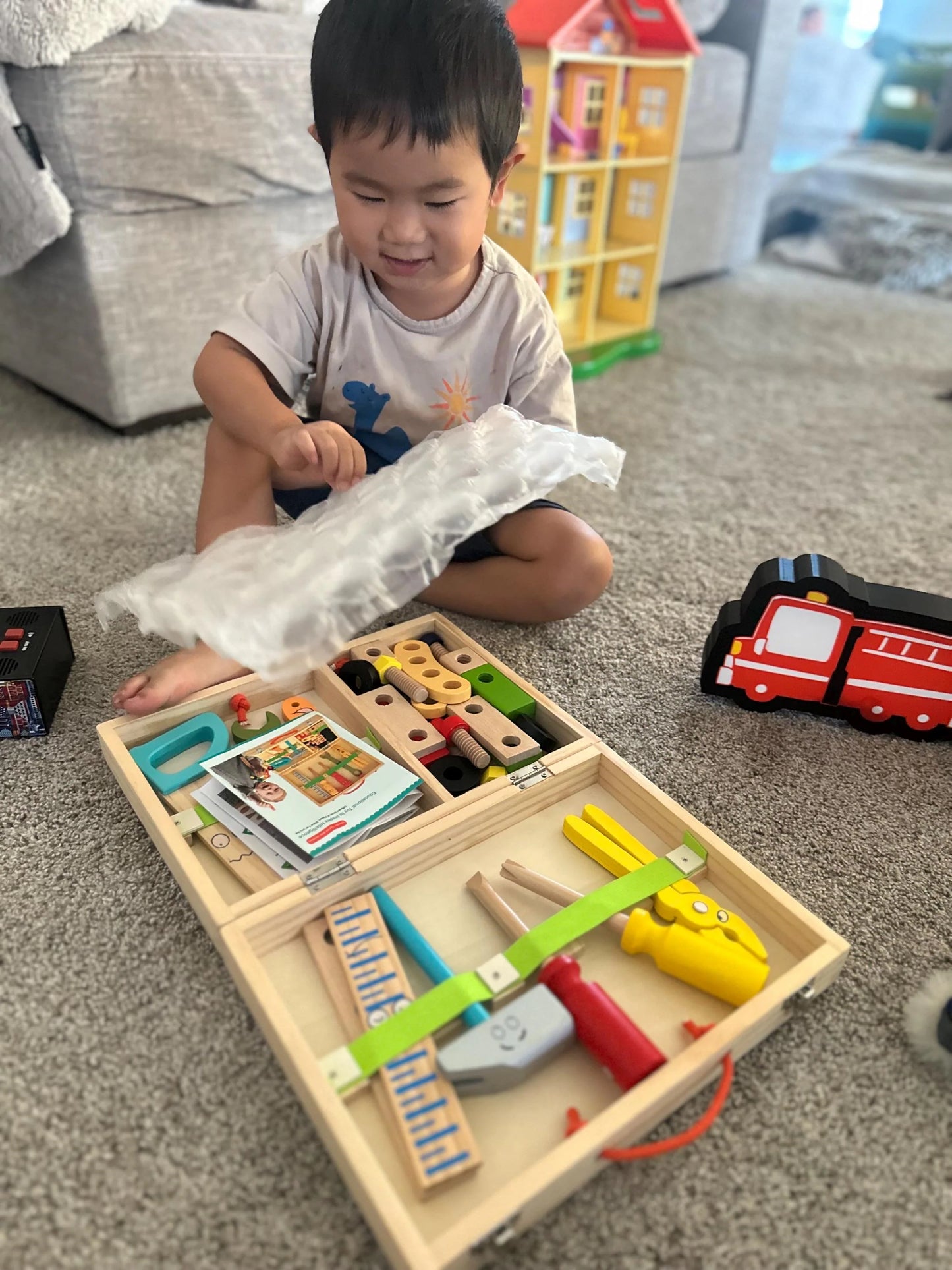 Personalized Wooden Toy Tool Kit